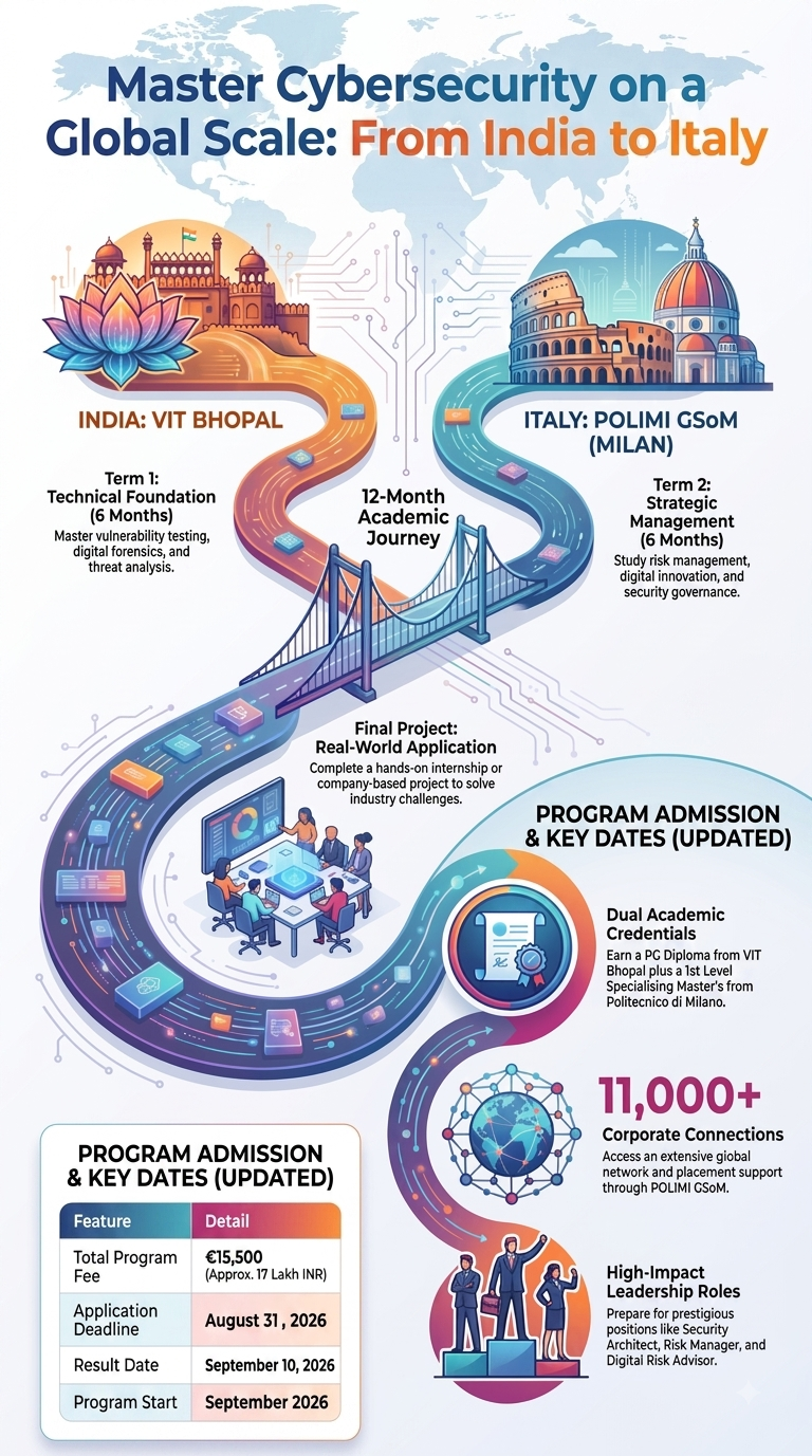 Program Roadmap from VIT Bhopal India to POLIMI GSoM Italy